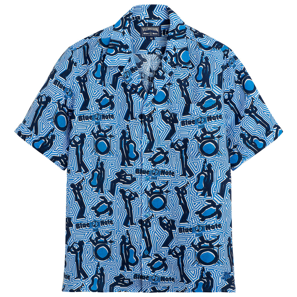 Vilebrequin x  Blue Note  Printed Linen Charli Shirt