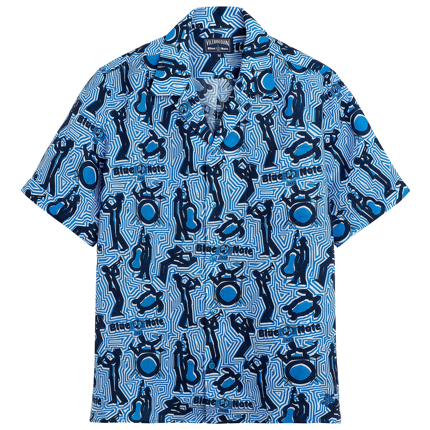 Vilebrequin x  Blue Note  Printed Linen Charli Shirt